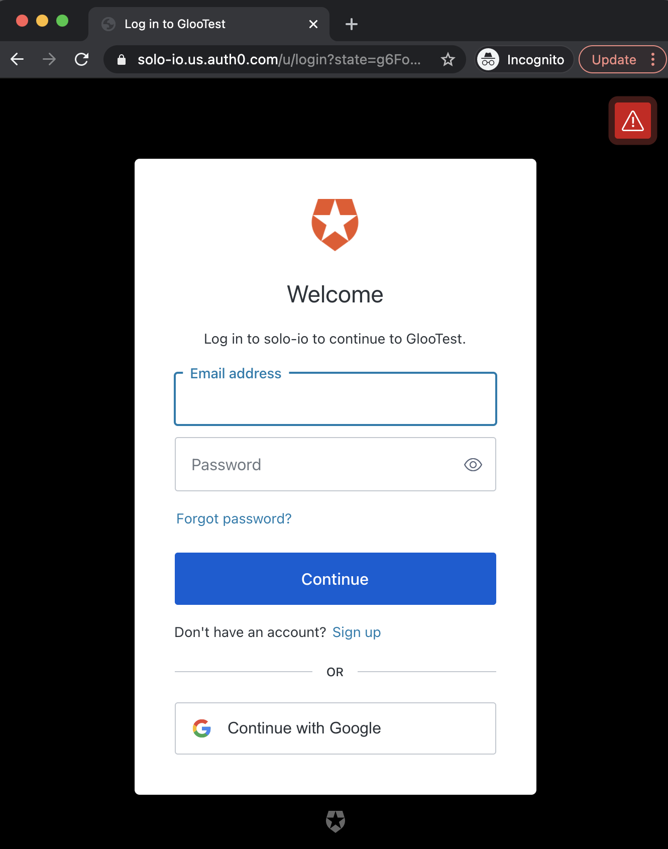 Auth0 Sign In