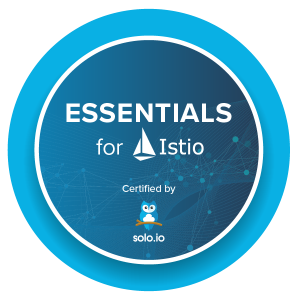 Essentials for Istio certification badge