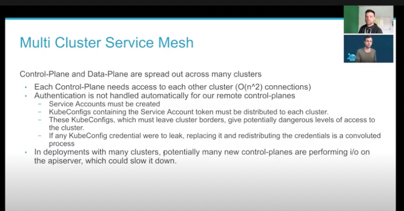 Multi-cluster service mesh security