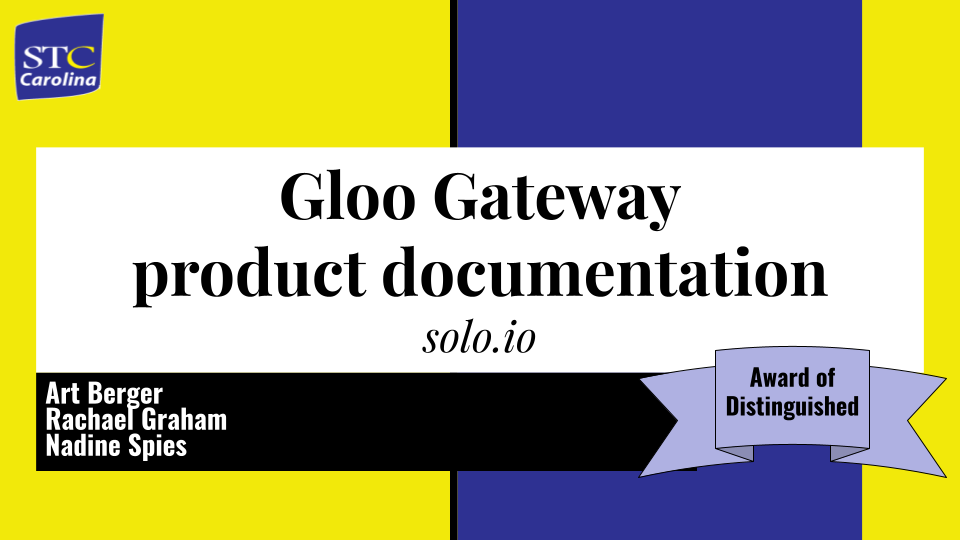 Gloo Gateway product documentation - Award of Distinguished