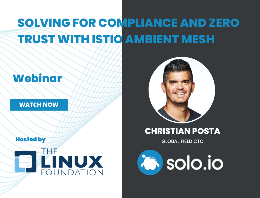 webinar cover - Zero Trust with Ambient Mesh